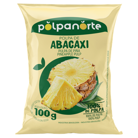 POLPA DE FRUTA ABACAXI POLPANORTE PACOTE 100G
