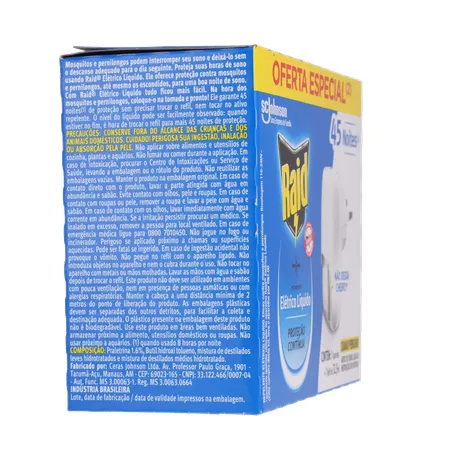 REPELENTE APARELHO RAID 45 NOITES 32,9ML OFERTA ESPECIAL 360-29