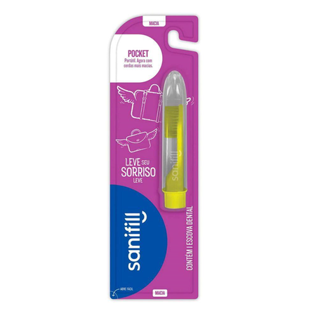 Escova dental pocket sanifill