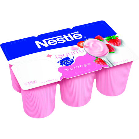 Iogurte nestlé morango bandeja 510g