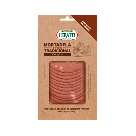 Mortadela ceratti bologna fatiada 150g
