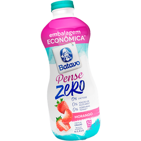 Iogurte Pense Zero Morango Batavo 1150gr