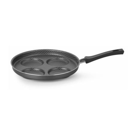 Frigideira Multiflon 4 Ovos Preta