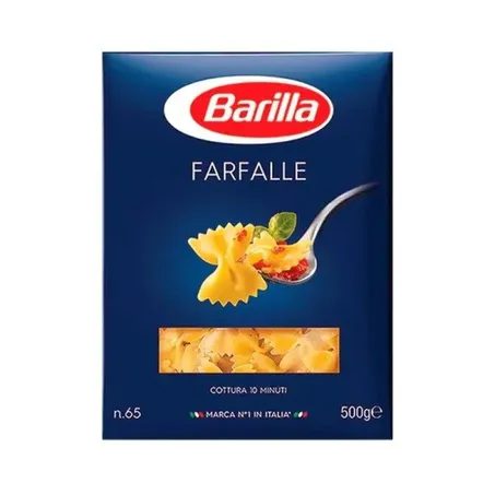 Macarrão de Sêmola de Trigo Duro Farfalle Barilla Collezione Caixa 500gr