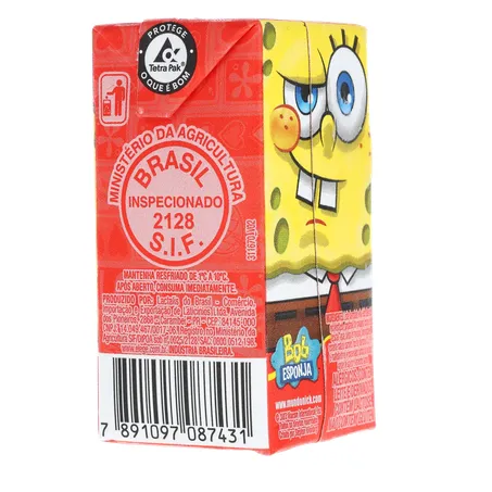 LEITE FERMENTADO BOB ESPONJA MORANGO C/6 360-12