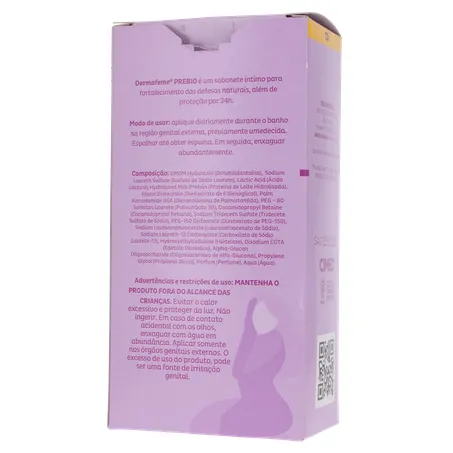 SABONETE ÍNTIMO LÍQUIDO DERMAFEME PREBIO 100ML 360-20