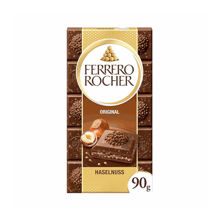 Ferrero Chocolate Ferrero Rocher Haselnuss ao Leite 90g