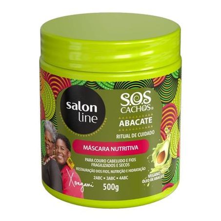 Mascara capilar sos cachos salon line abacate 300ml