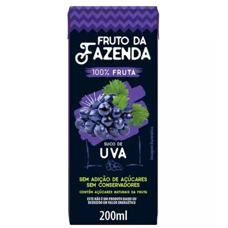 Suco de Uva 200 ml Zero Açúcar - Superbom