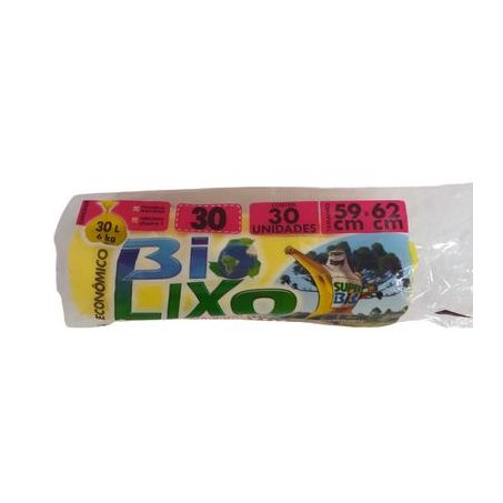 Saco de Lixo Bio Lixo Econômico 30l Embalagem 30 Un