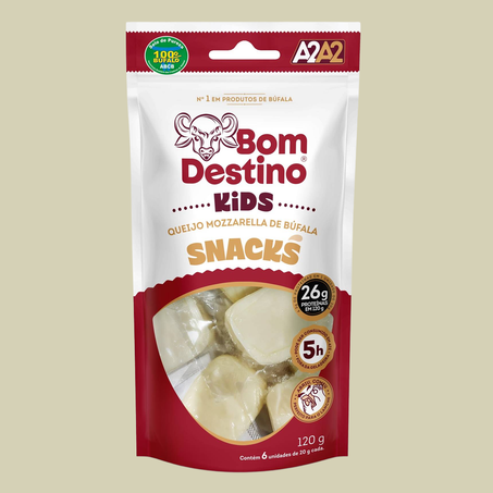Queijo Mozzarela Búfala Snack 120g 360-4