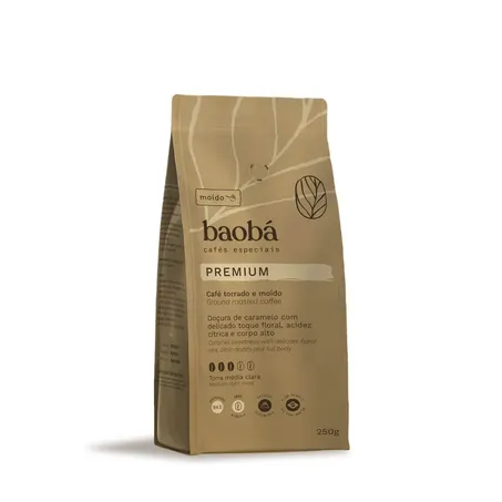 Baobá Café Especial Premium 250G Torrado E Moído