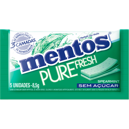 Goma mentos pure spearmint 8,5g