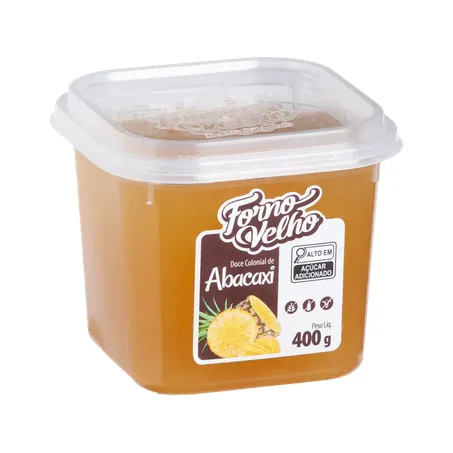 Doce fruta colonial abacaxi forno velho 400g