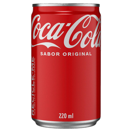 Refrigerante Coca-Cola 220ml - Tradicional - Minilata