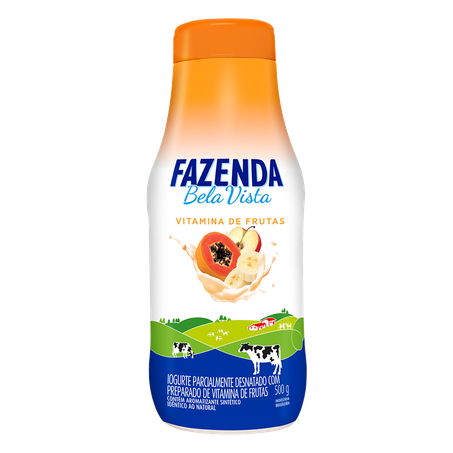 Iogurte Liquido Fazenda Vitamina de Frutas 500g