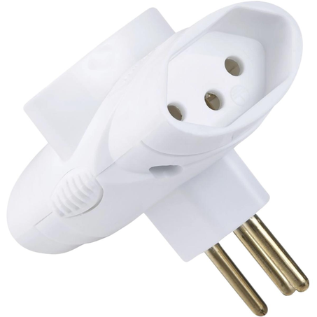 Plugue T Tramontina T 2P+T - 10A - Branco