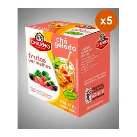 Cha chileno gelado frutas vermelhas 15g