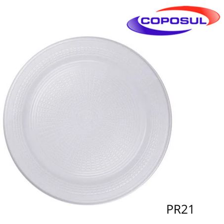 Prato coposul 10un descartavel pr21cm (churrasco 21cm)