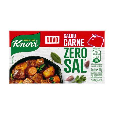 CALDO KNORR 48G CARNE ZERO SAL