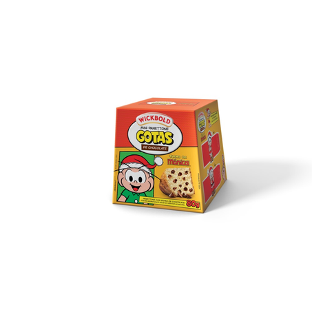 Panettone Wickbold Turma Da Monica Gotas Chocolate Caixa 80G