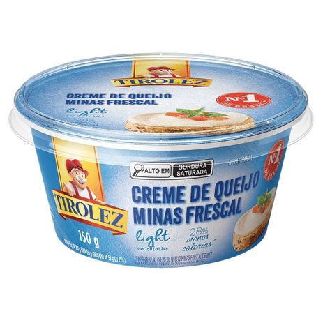 Creme de queijo minas tirolez 150g light