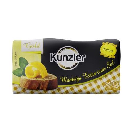 MANTEIGA KUNZLER EXTRA COM SAL 200G