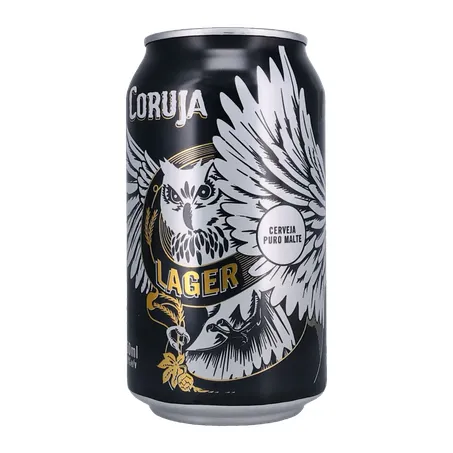 Cerveja Coruja Lager Lata 350Ml 360-4