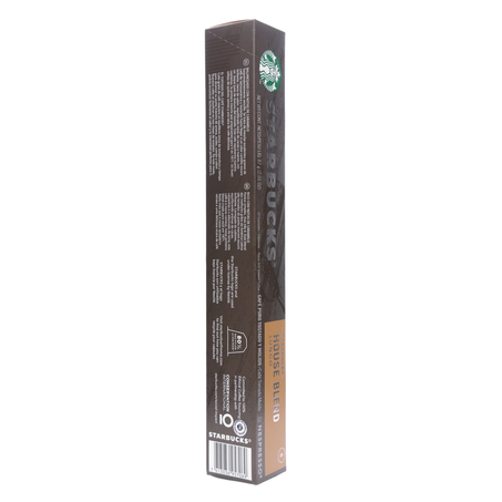 CAFÉ CÁPSULAS STARBUCKS NESPRESSO HOUSE BLEND C/10 UN 360-51