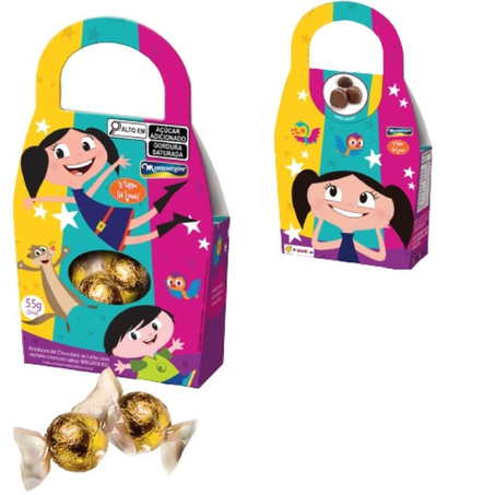Chocolate Montevergine Bolsa Lunar Sabor Chocolate e Brigadeiro 55G
