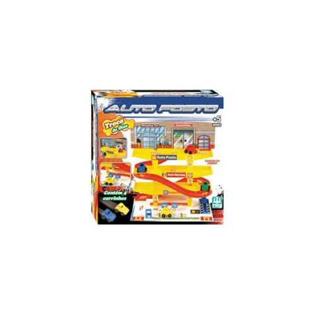 Brinquedo pista para carrinhos auto posto ref.300