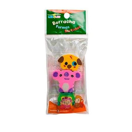 BORRACHA FANTASIA FORMAS SORT 3UN