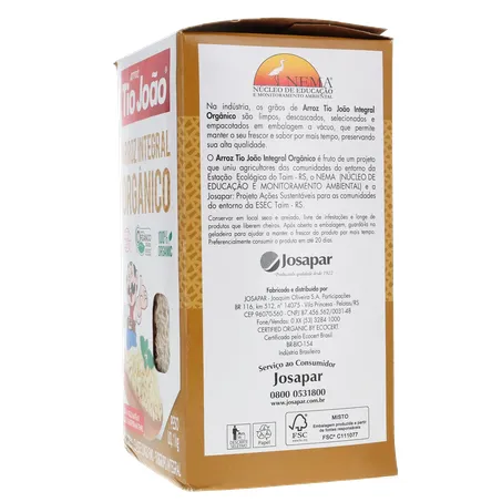 Arroz tio joao integral organico1kg 360-7