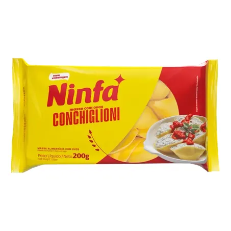Macarrão Ninfa Com Ovos Conchiglioni P200g 
 