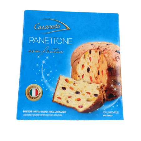 PANETTONE CASAREDO COM FRUTAS CRISTALIZADAS CAIXA 400G 360-0