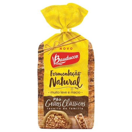 PAO BAUDUCCO 390G F.NATURAL GRAOS CLASSICO