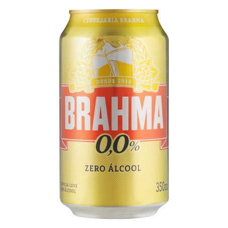 CERVEJA AMERICAN LAGER ZERO ÁLCOOL BRAHMA LATA