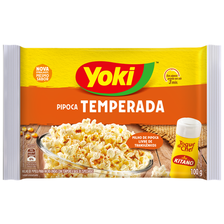 Pipoca pop corn yoki tem.t.chef100g