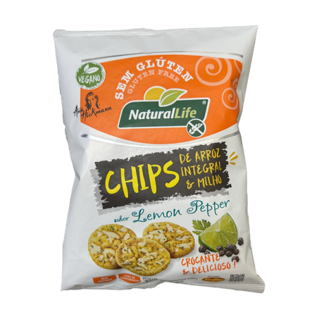 Chips De Arroz Integral e Milho S/Glúten Kodilar Lemon Pepper 70g