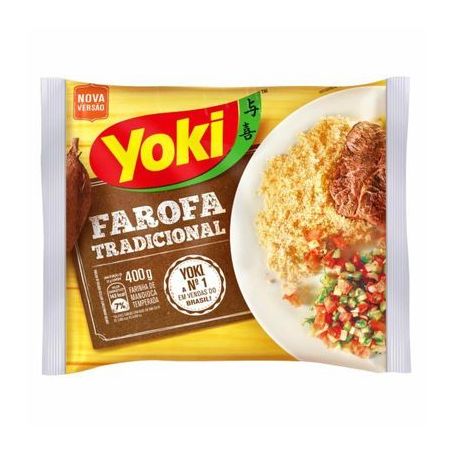 Farofa de Mandioca Yoki Tradicional Pacote 400gr