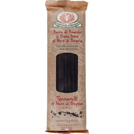 Macarrao rustichella d abruzzo grano duro tonnarellii tinta lula 500 gr