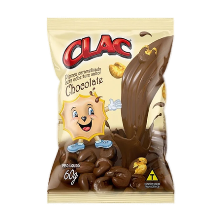 Pipoca Doce Clac Cobertura De Chocolate 50g