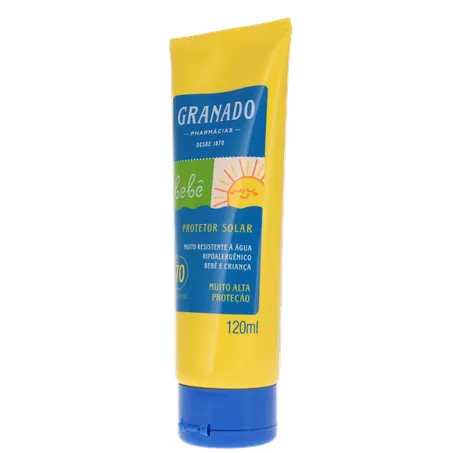 PROTETOR SOLAR INFANTIL GRANADO BEBÊ FPS70 120ML 360-4