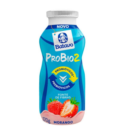 Iogurte batavo probio2 zero morango170g