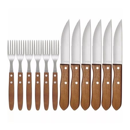 CONJUNTO CHURRASCO MOR 12 PEÇAS