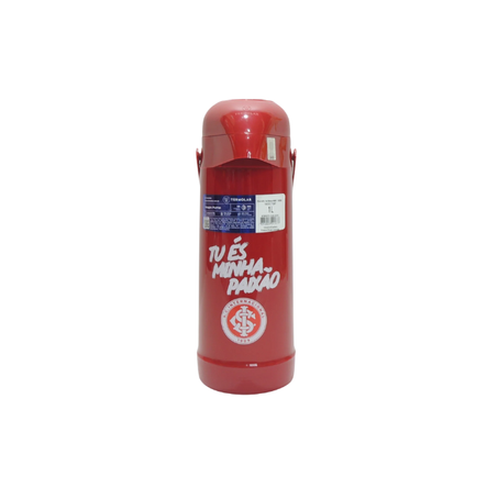 GARRAFA TERMOLAR TÉRMICA M PUMP INTER VERMELHO II 1L 