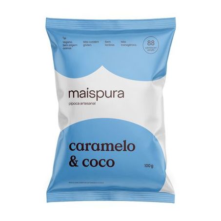 Pipoca artesanal mais pura 100gr coco