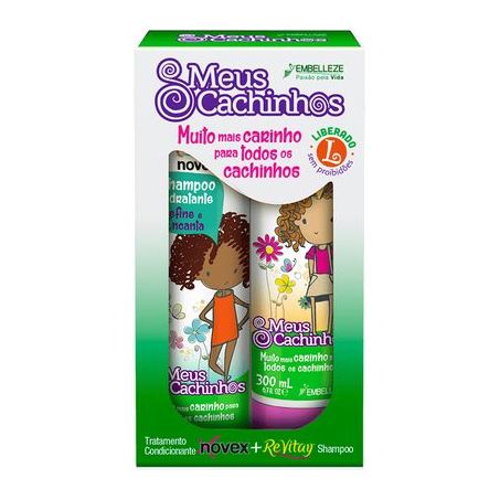 KIT NOVEX SHAMPOO + COND REVITAY MEUS CACHO 300 ML