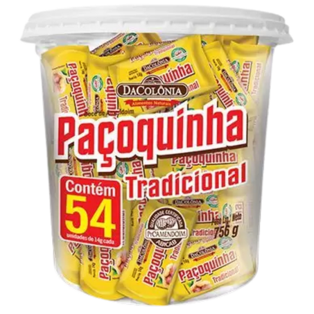 Doce amendoim dacolonia pote rolha 54un