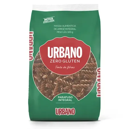 Massa Alimentícia de Arroz Urbano Integral Zero Glútem Pacote 500gr